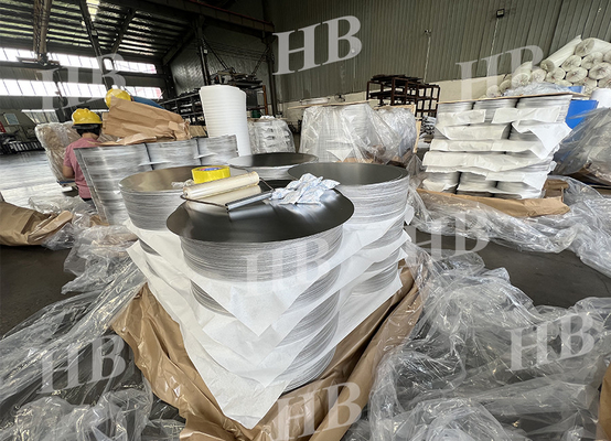 Selbstherstellung und gute Qualität Legierung 3003 3004 3005 Kochgeschirr Lampenschirme Runde Aluminiumscheiben