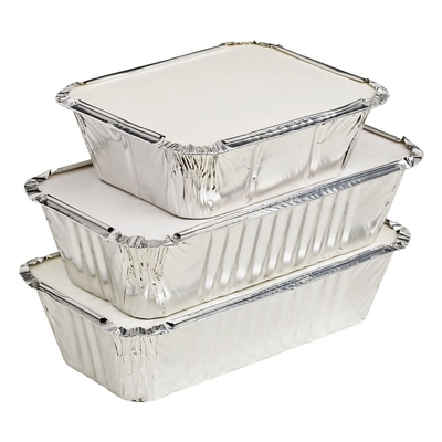 Selbstgefertigt und von guter Qualität Einweg-Lunchbox aus Aluminiumfolie