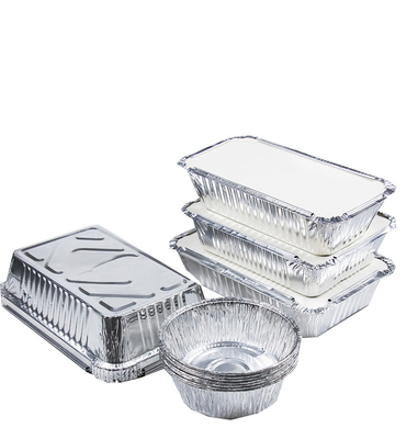 Selbstgefertigt und von guter Qualität Einweg-Lunchbox aus Aluminiumfolie