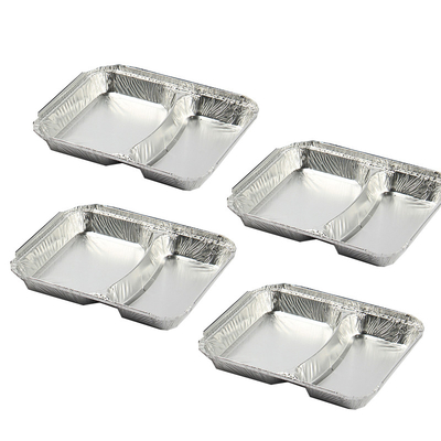 Selbstgefertigt und von guter Qualität Einweg-Lunchbox aus Aluminiumfolie