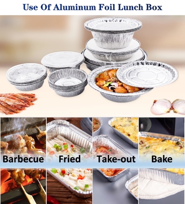 Verpackungen für Lebensmittel mit einem einmaligem Verwendungszweck Aluminiumbehälter Zinnfolie Geschirr für die Gastronomie Aluminiumfolie