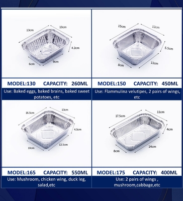 Hochwertiges Großhandelsgeschäft kundenspezifische Verpackungen für Lebensmittel mit einem einmaligem Verwendungszweck Aluminiumbehälter Blechfolie Geschirr Verpflegung Aluminiumfolie Tray