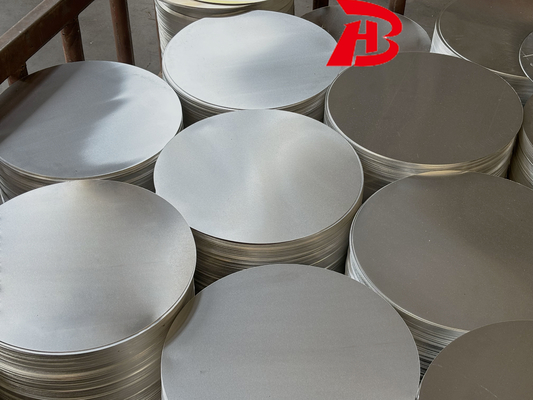 Aluminiumkreislieferant verkaufen Aluminiumlegierung warm / kalt gewalzte Blechplatte Kreisventilator