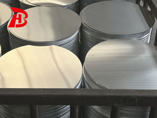 Aluminiumplatte mit hoher Fläche 1050/3003 Legierung O H12 Temperatur CC DC Material Tiefe Zeichnung Rissbeständig kundenspezifischer Durchmesser für Töpfe Pfanne Industriestempel