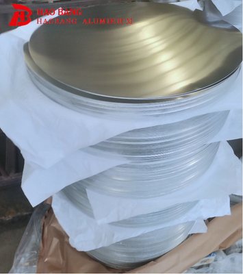 Aluminiumkreislieferant verkaufen Aluminiumlegierung warm / kalt gewalzte Blechplatte Kreisventilator