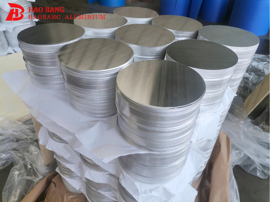 Aluminiumkreislieferant verkaufen Aluminiumlegierung warm / kalt gewalzte Blechplatte Kreisventilator