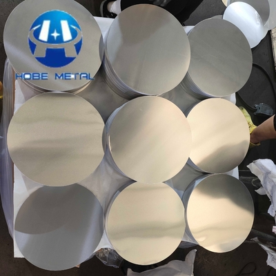 Aluminiumkreislieferant verkaufen Aluminiumlegierung warm / kalt gewalzte Blechplatte Kreisventilator