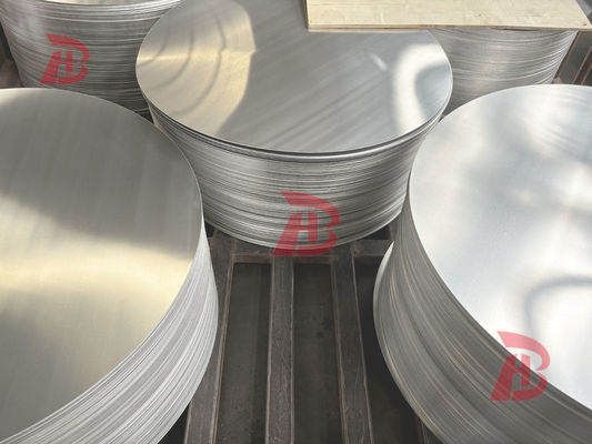CC DC Rohstoff Aluminiumkreis 1050 1060 3003 Legierung O H18 Temperatur Maßgeschneiderte Größe Tiefe Zeichnung Disc
