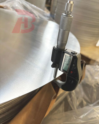 Hochglanz Silberhaltige Aluminiumkreise 80-1600MM Durchmesser 0,3-6,0MM Dicke mit abgeschliffener Oberfläche für Haushaltsgeräte