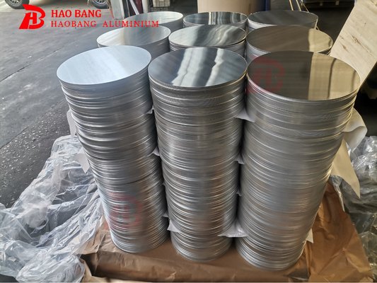 1000-Serie fertig Glanz Oberfläche Runde Aluminiumfolie für Küchengeräte