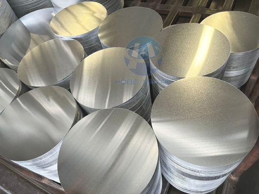 CC DC Rohstoff Aluminiumkreis 1050 1060 3003 Legierung O H18 Temperatur Maßgeschneiderte Größe Tiefe Zeichnung Disc