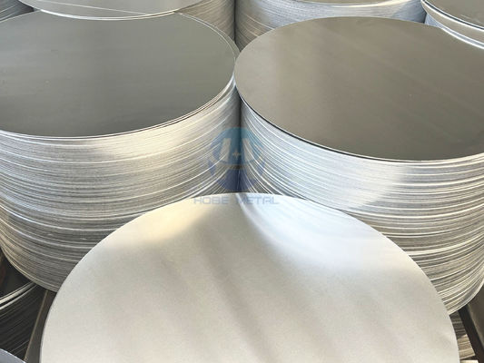 CC DC Rohstoff Aluminiumkreis 1050 1060 3003 Legierung O H18 Temperatur Maßgeschneiderte Größe Tiefe Zeichnung Disc