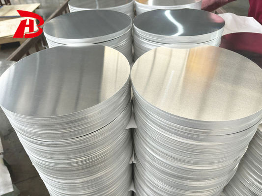 Aluminiumplatte mit hoher Fläche 1050/3003 Legierung O H12 Temperatur CC DC Material Tiefe Zeichnung Rissbeständig kundenspezifischer Durchmesser für Töpfe Pfanne Industriestempel