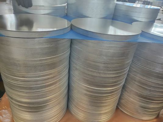 CC DC Rohstoff Aluminiumkreis 1050 1060 3003 Legierung O H18 Temperatur Maßgeschneiderte Größe Tiefe Zeichnung Disc