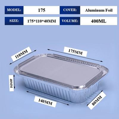 Food-Grade Aluminum Foil Lunch Box with 3 Lid Options