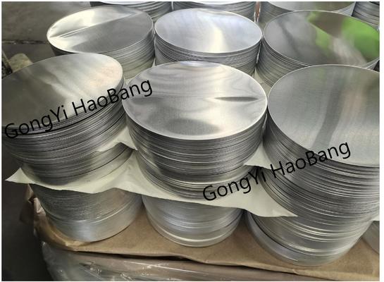 Glatte Oberfläche Hochflächigkeit Aluminium Disc 1050 1060 3003 Legierung, 0,3 ∼6 mm Dicke, individuelle Größe Aluminiumleere für Lampenbedeckung & Töpfe