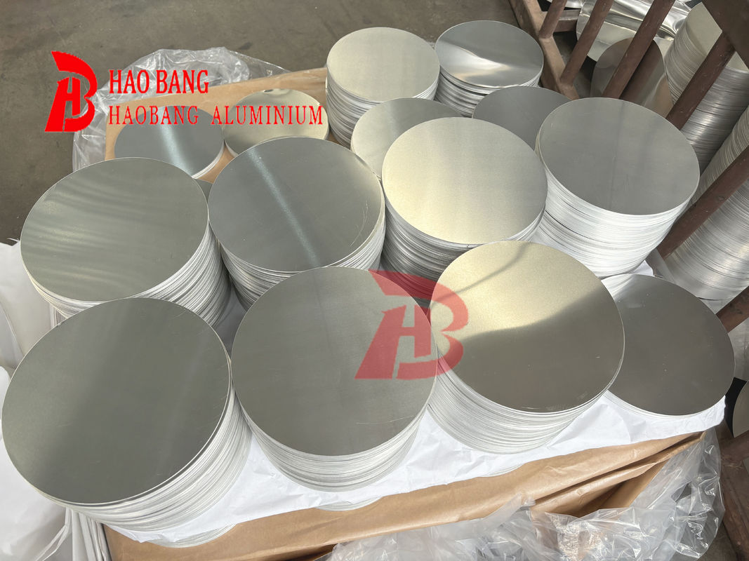 CC DC Rohstoff Aluminiumkreis 1050 1060 3003 Legierung O H18 Temperatur Maßgeschneiderte Größe Tiefe Zeichnung Disc