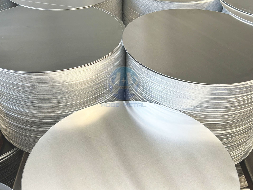 CC DC Rohstoff Aluminiumkreis 1050 1060 3003 Legierung O H18 Temperatur Maßgeschneiderte Größe Tiefe Zeichnung Disc