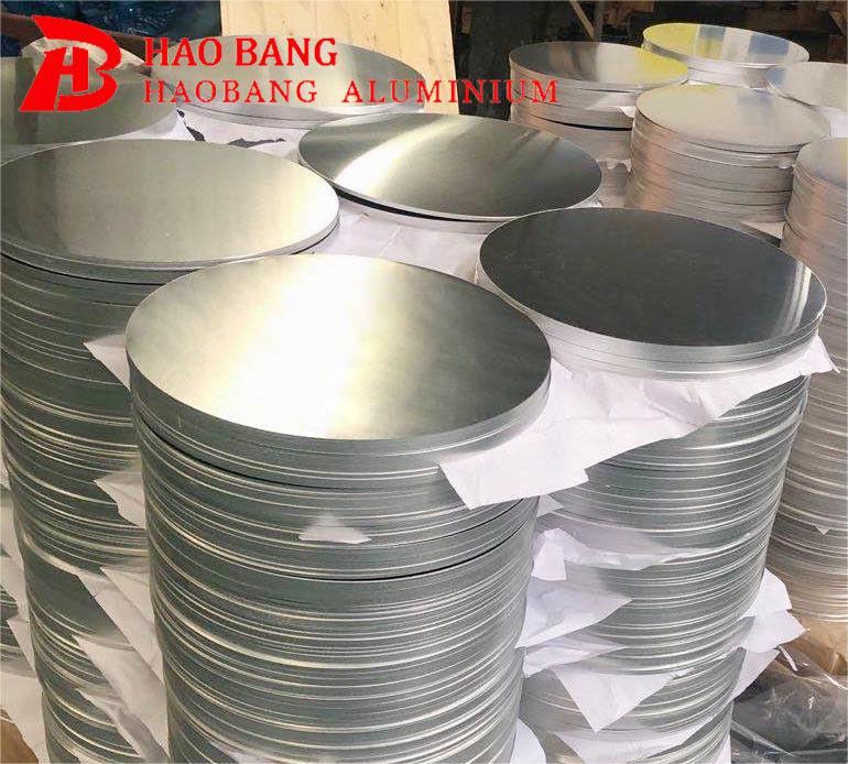 Aluminiumplatte mit hoher Fläche 1050/3003 Legierung O H12 Temperatur CC DC Material Tiefe Zeichnung Rissbeständig kundenspezifischer Durchmesser für Töpfe Pfanne Industriestempel
