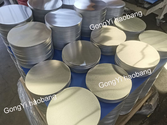 1050 1060 3003 Aluminiumkreis CC DC Material O H12 H18 Härte Tiefziehscheibe zum Stempeln von Kochgeschirr